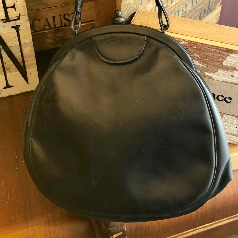 Vintage Margolin Simple Navy Handbag